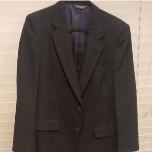 Christian Dior Midnigth Blue Pinstripe Full Suit Size 40R Pants 32 Used